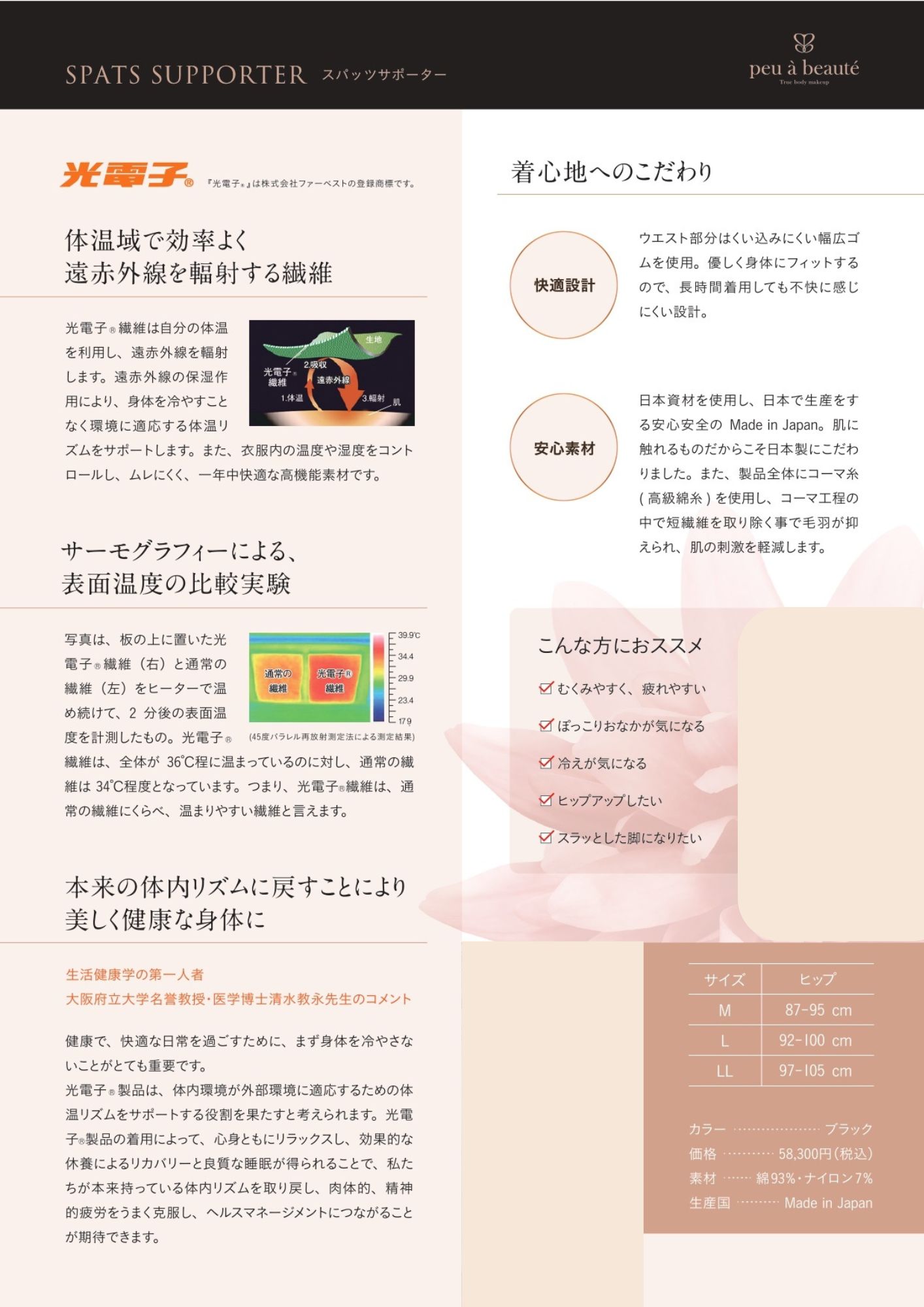 スパッツサポーター | スリムビューティハウス公式オンラインショップ